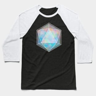 Opal Gemstone D20 Dice Baseball T-Shirt